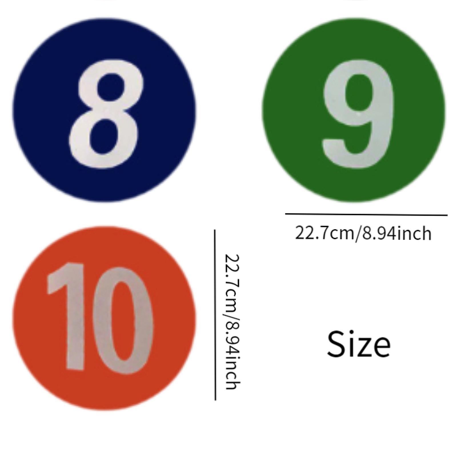 10x Numbered Floor Dots Marker - Speed Agility Dots ulasan dan harga
