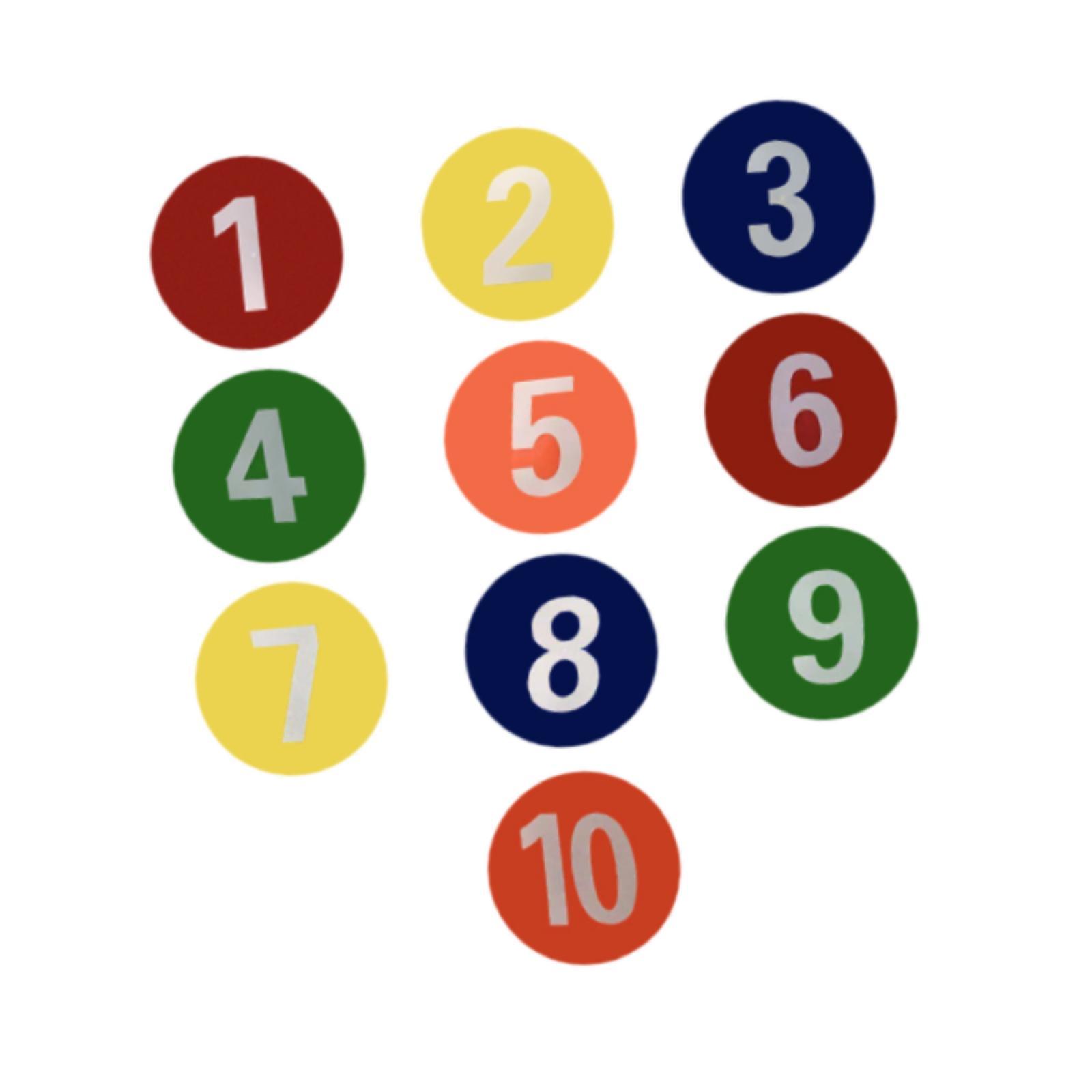 10x Numbered Floor Dots Marker - Speed Agility Dots ulasan dan harga
