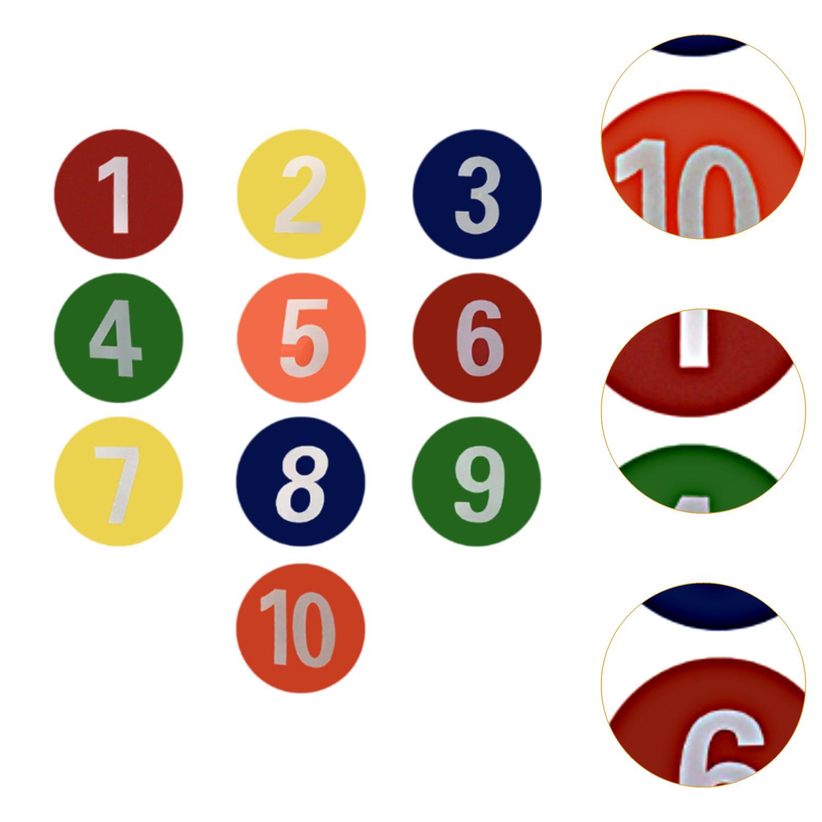 10x Numbered Floor Dots Marker - Speed Agility Dots ulasan dan harga