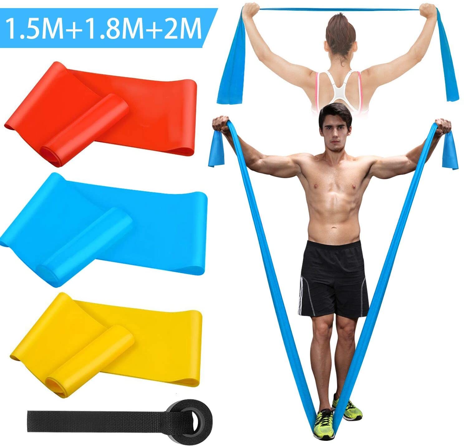 Elastic Fitness Bands 3Pcs Res - Finger Tape Athletic ulasan dan harga
