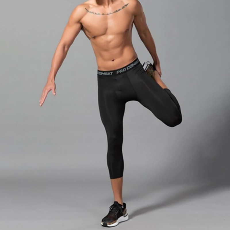 Men Running Leggings Quick Dry - Crossfit Ga ulasan dan harga